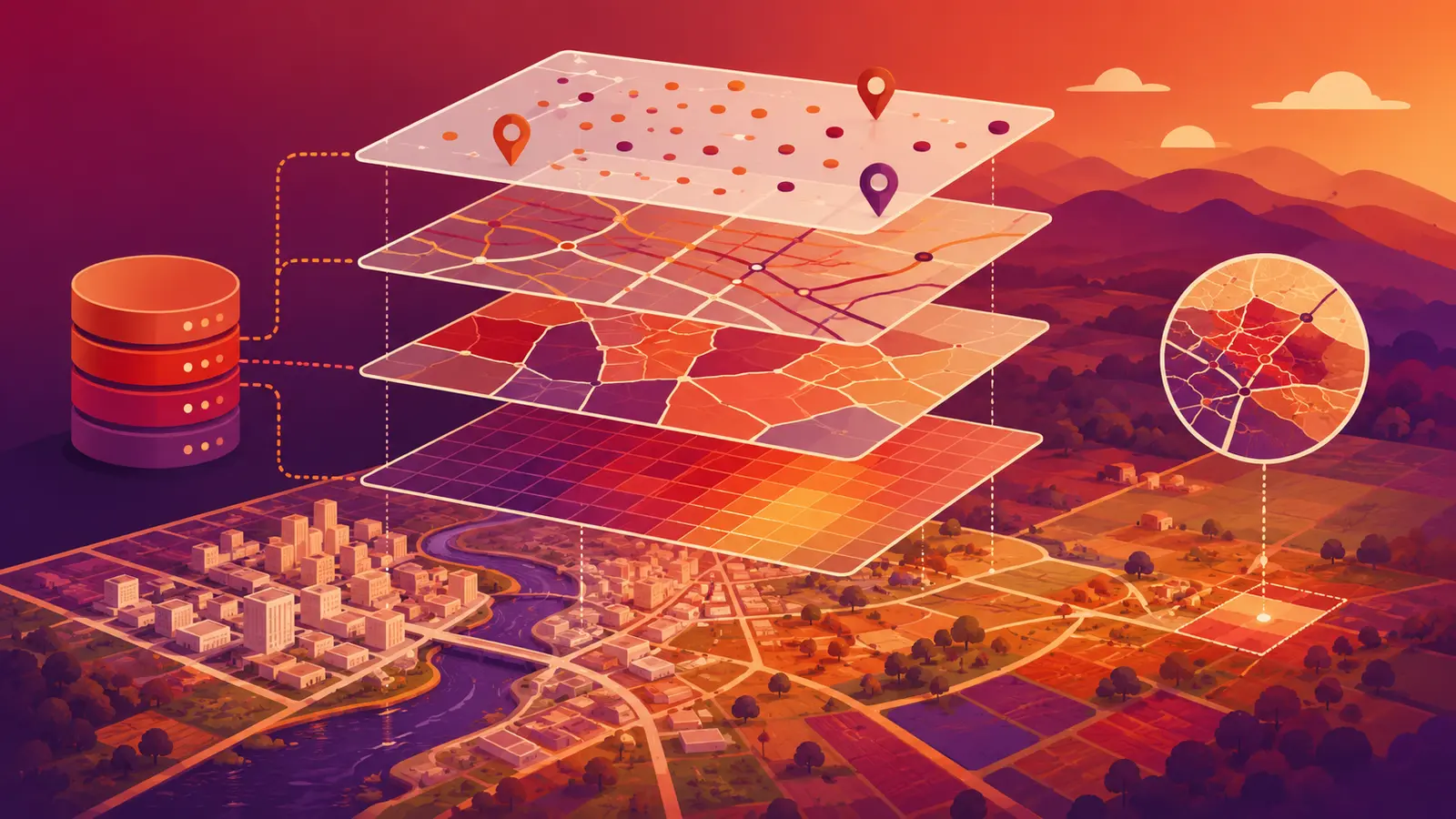 Illustration de systèmes d’information géographique